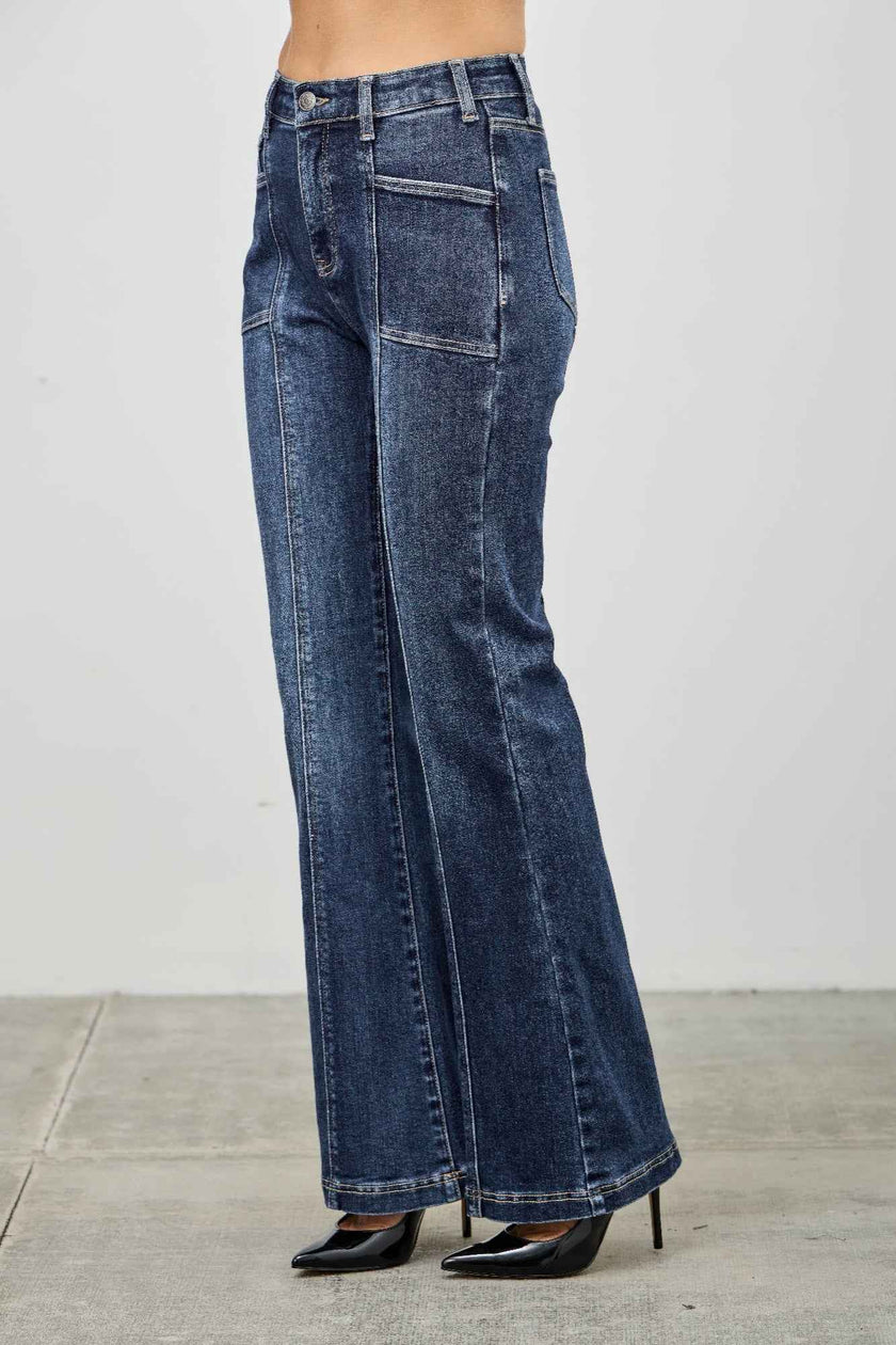 High Rise Boot Cut With Seam Detail
