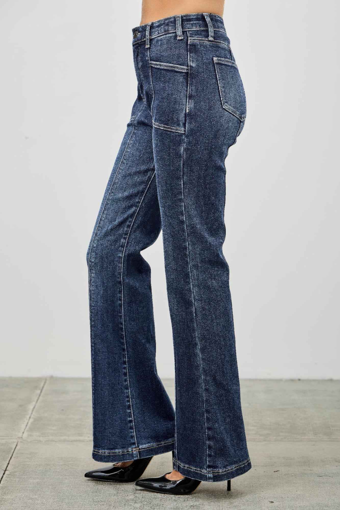 High Rise Boot Cut With Seam Detail