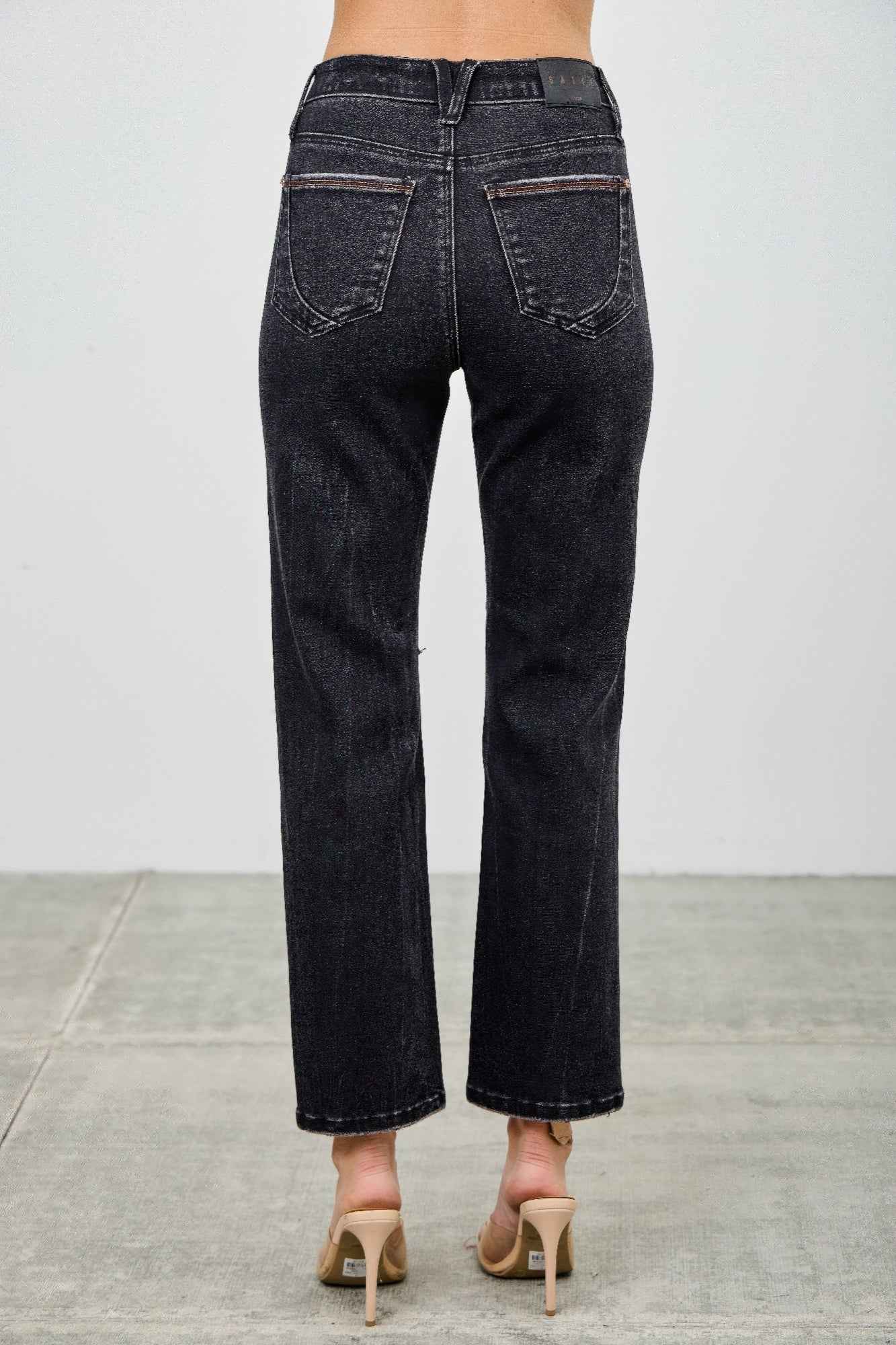 High Rise Slim Fit With Button Fly