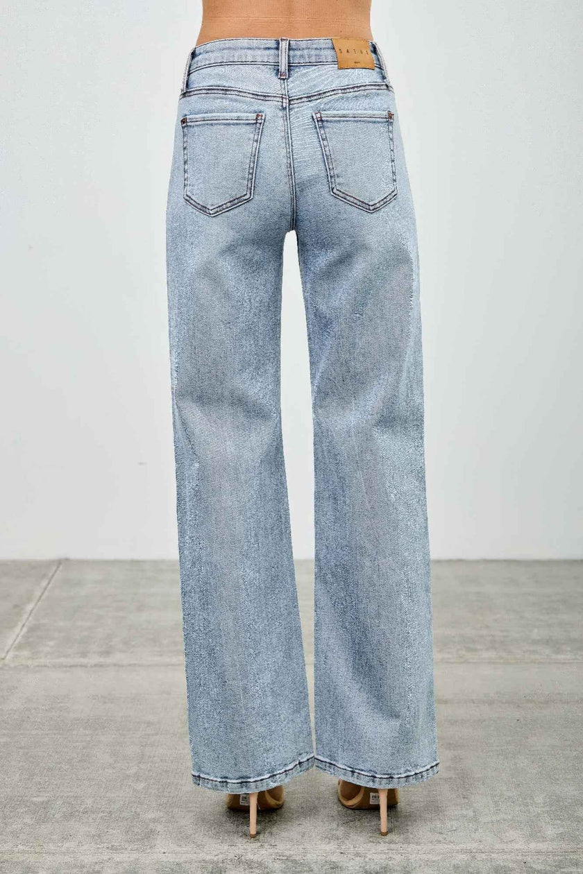 Mid Rise Relaxed Straight With Destroy