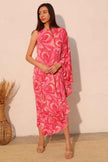 Chasing Petals One Sleeve Dress