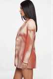 Notched Collar Mini Dress Blazer
