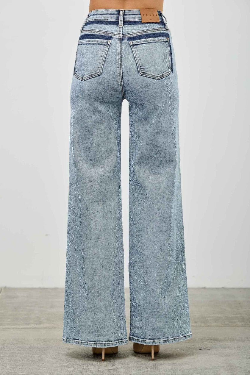 High Rise Relaxed Straight With Seam Detail