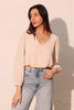 Textured Solid Long Sleeve Crop Top