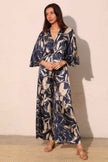 Dreaming Lily Satin Cape Jumpsuit