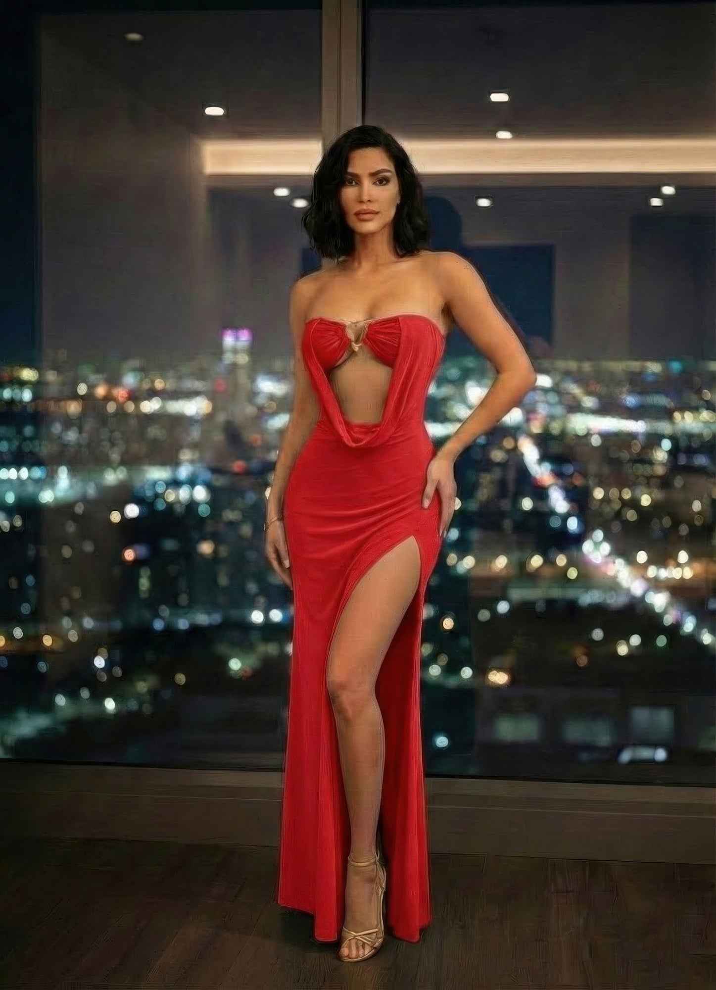 Dress,floor-length Evening Gown Maxi Dress