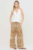 Smocked Waist Floral Pants