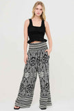 Smocked Waist Floral Pants