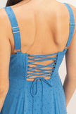 Boned Tie-back Dress