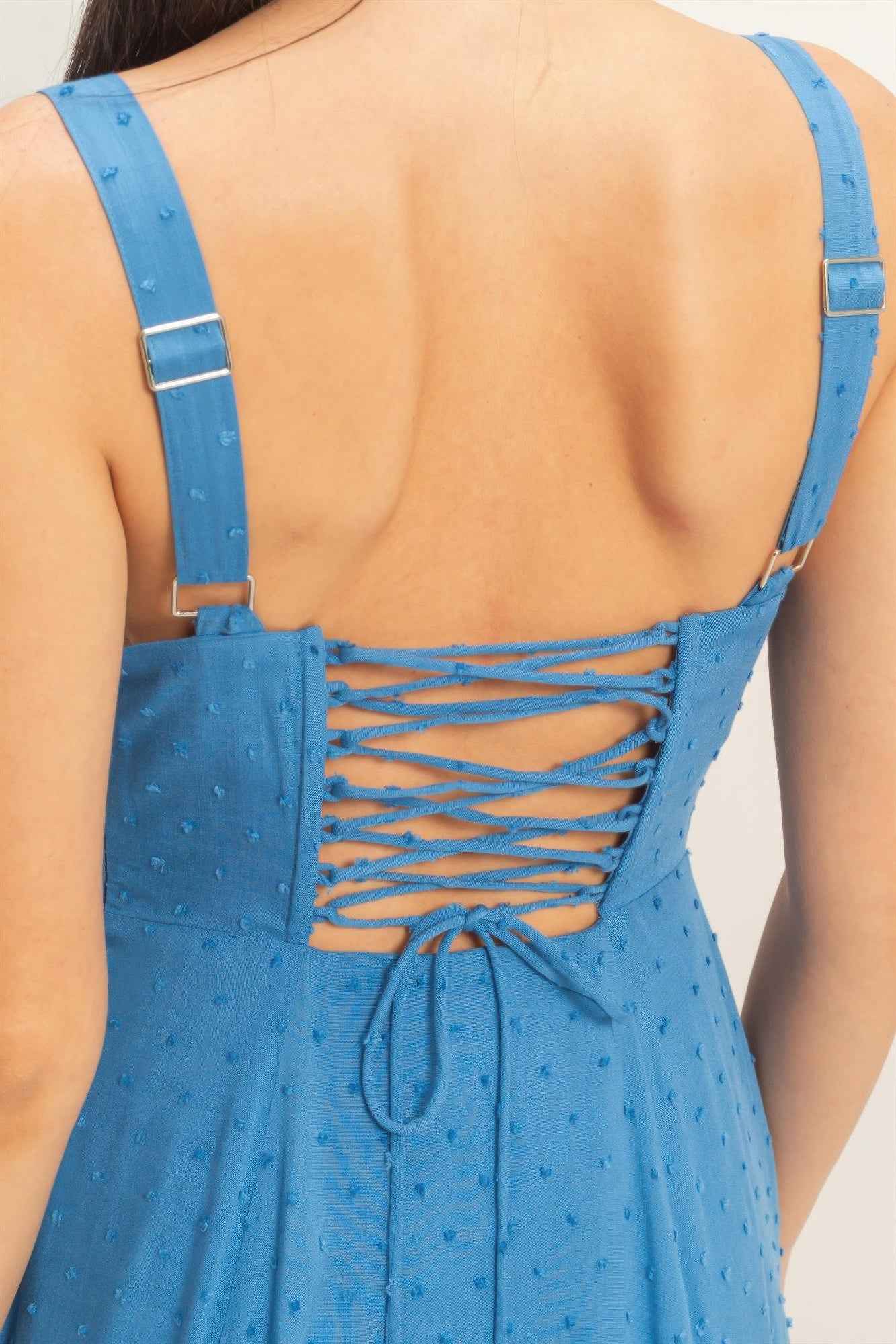 Boned Tie-back Dress