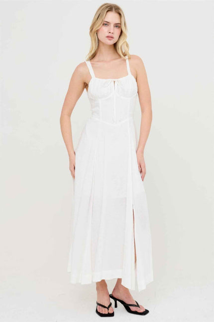 Boned Tie-back Dress
