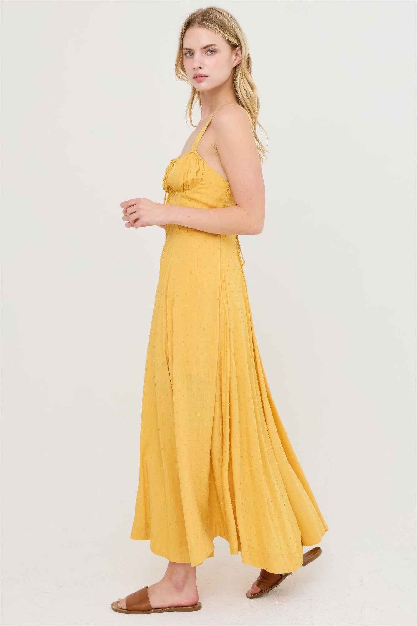 Boned Tie-back Dress