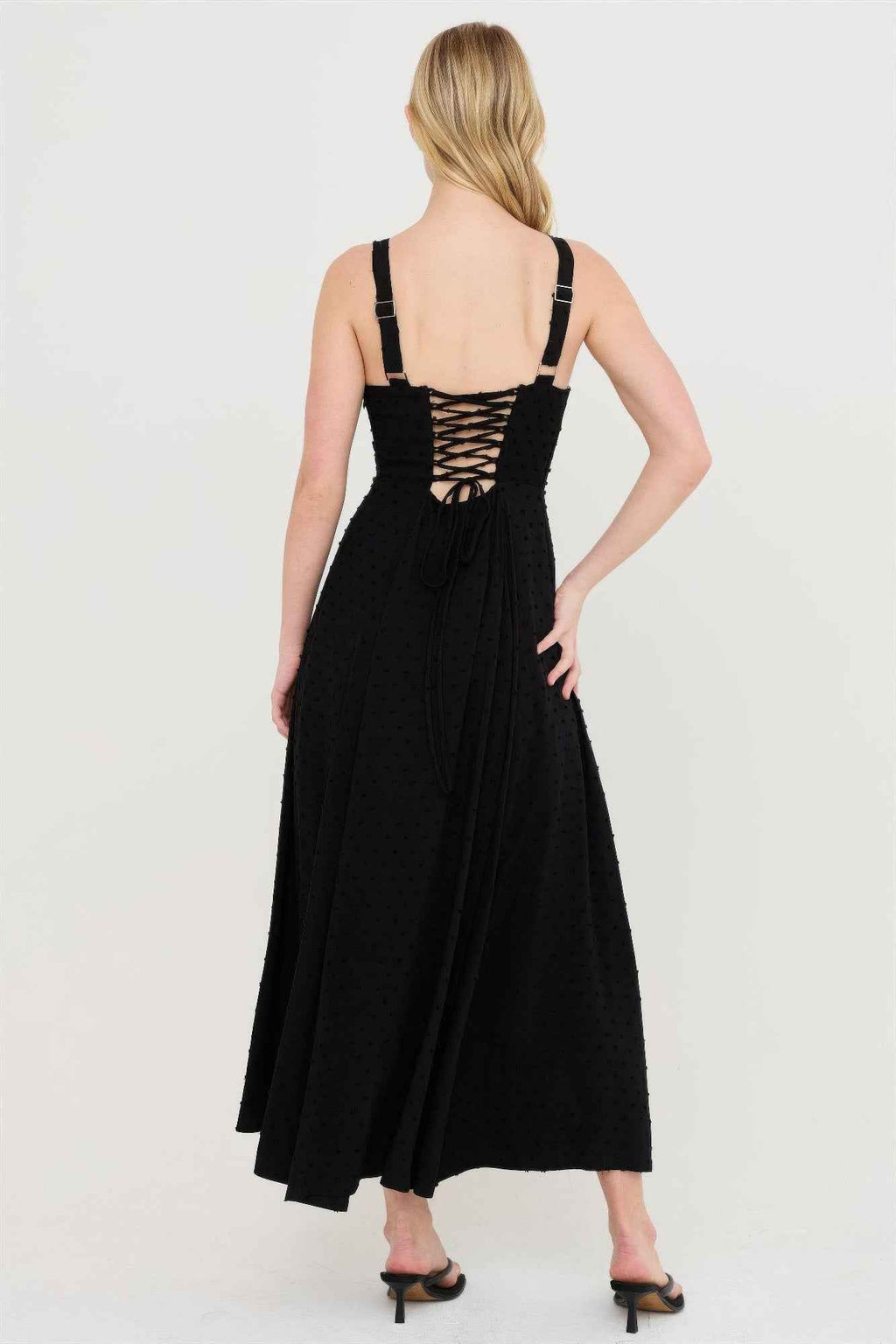 Boned Tie-back Dress