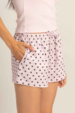 Polka Dot Drawstring Shorts