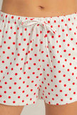 Polka Dot Drawstring Shorts