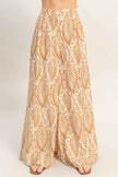 Strapless Top & Pant Print Set