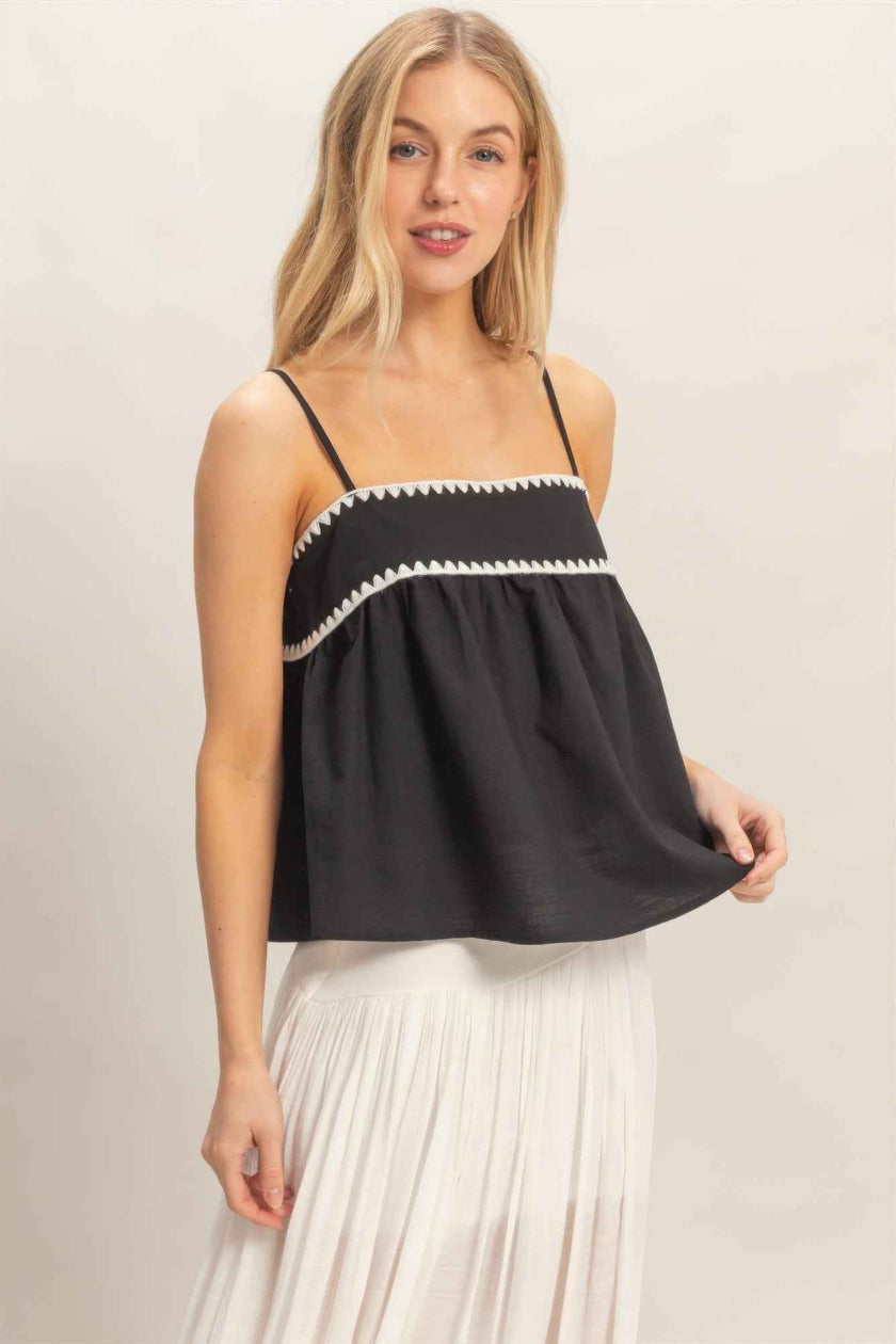 Sleeveless Babydoll Top