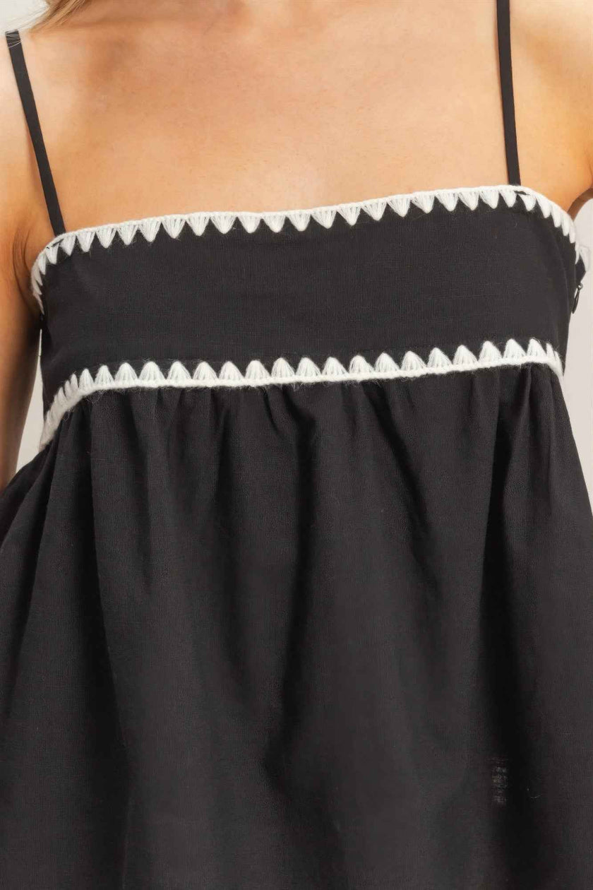 Sleeveless Babydoll Top