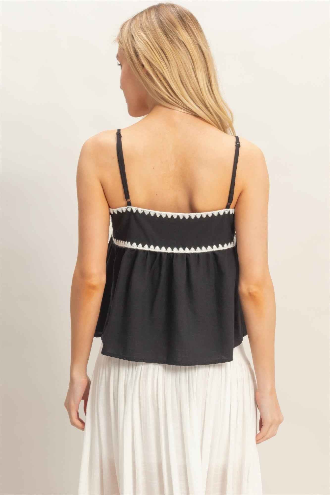 Sleeveless Babydoll Top