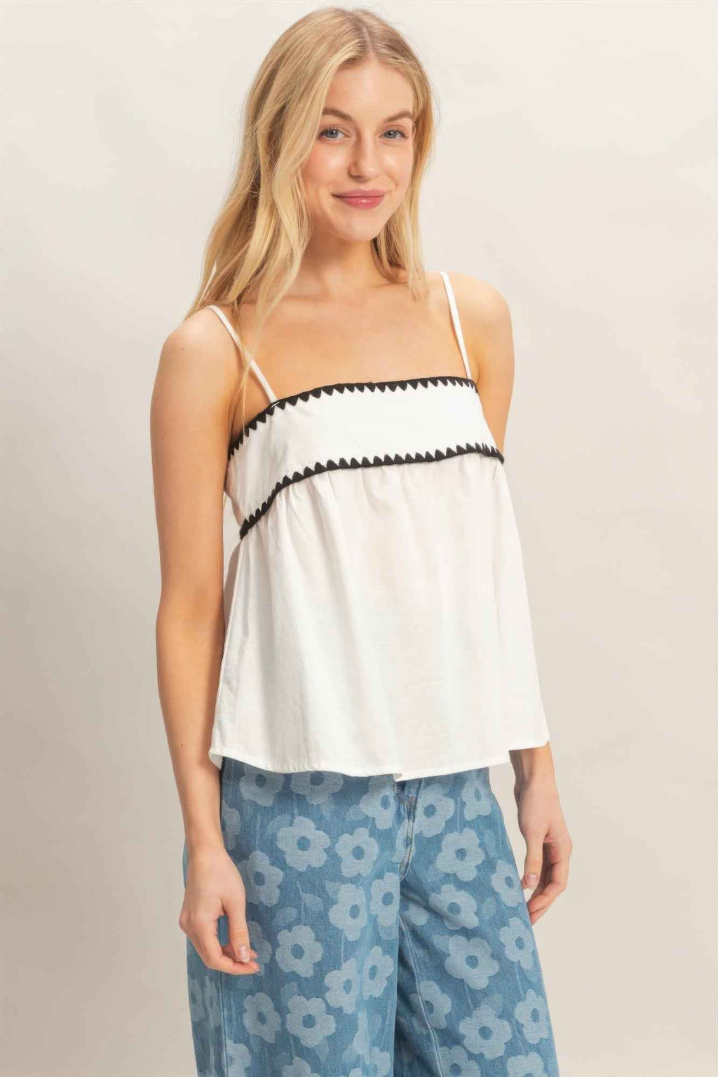 Sleeveless Babydoll Top