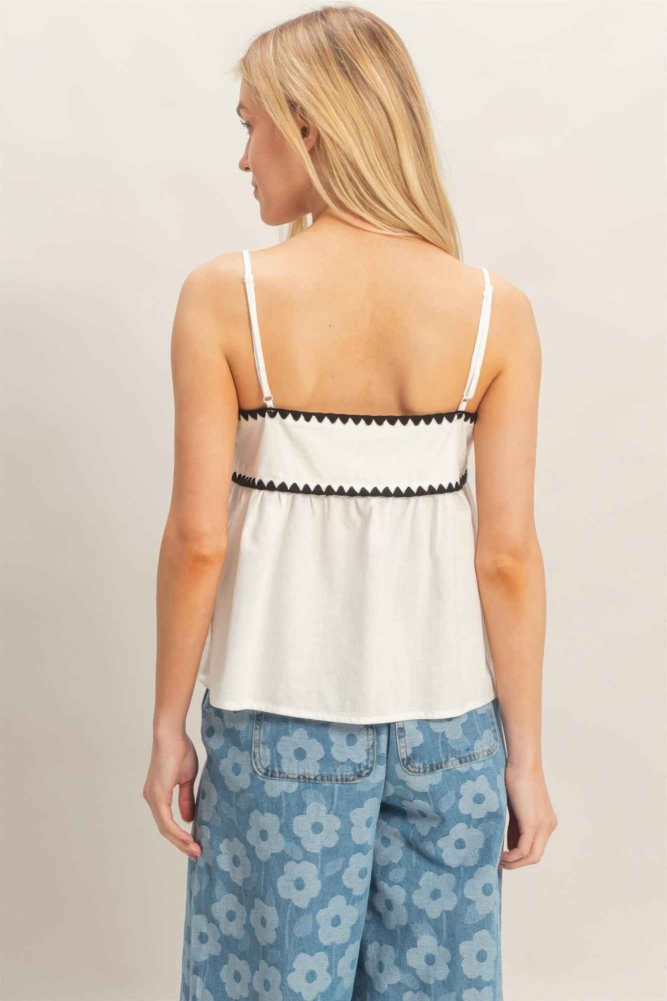 Sleeveless Babydoll Top