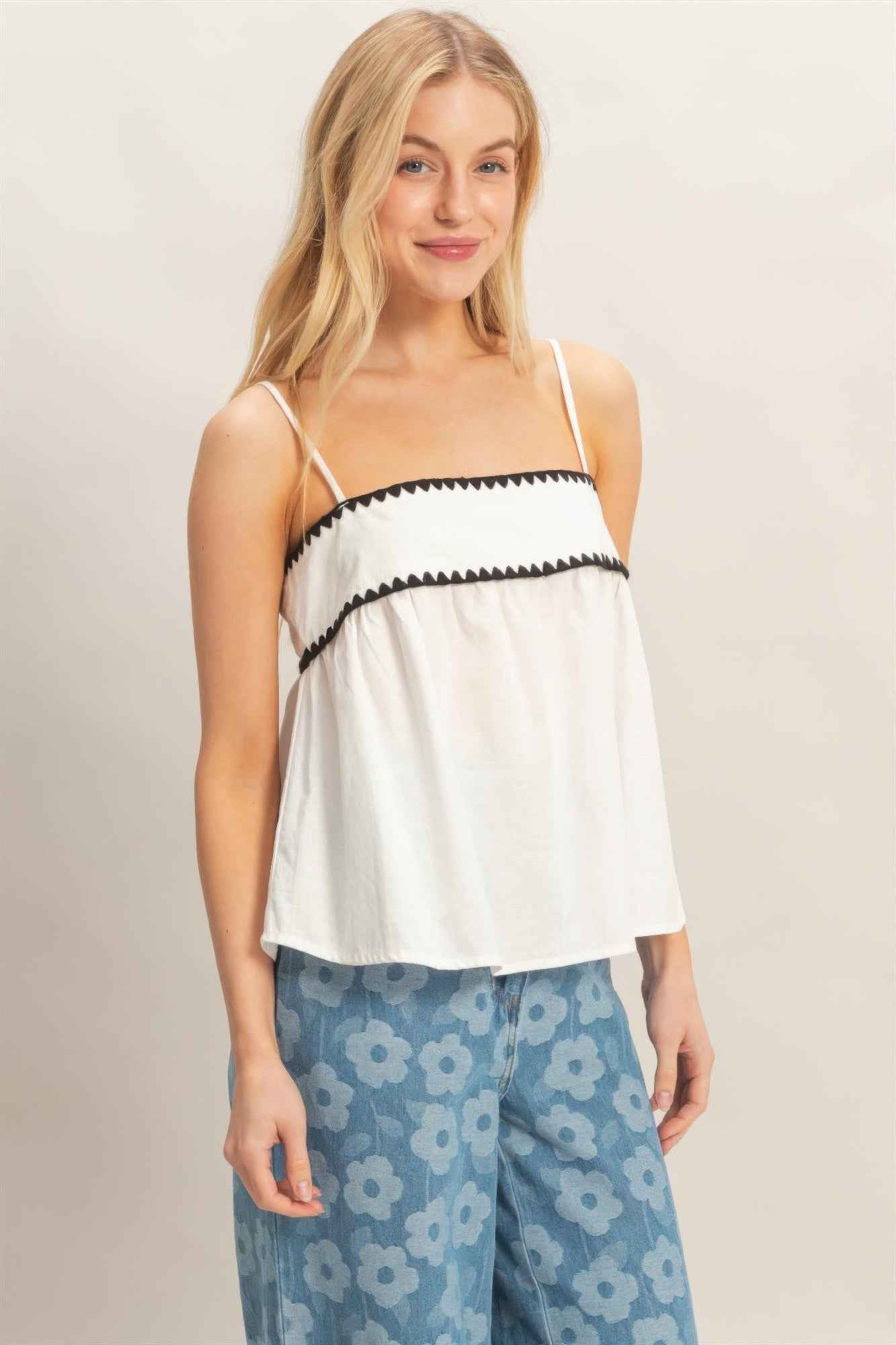 Sleeveless Babydoll Top