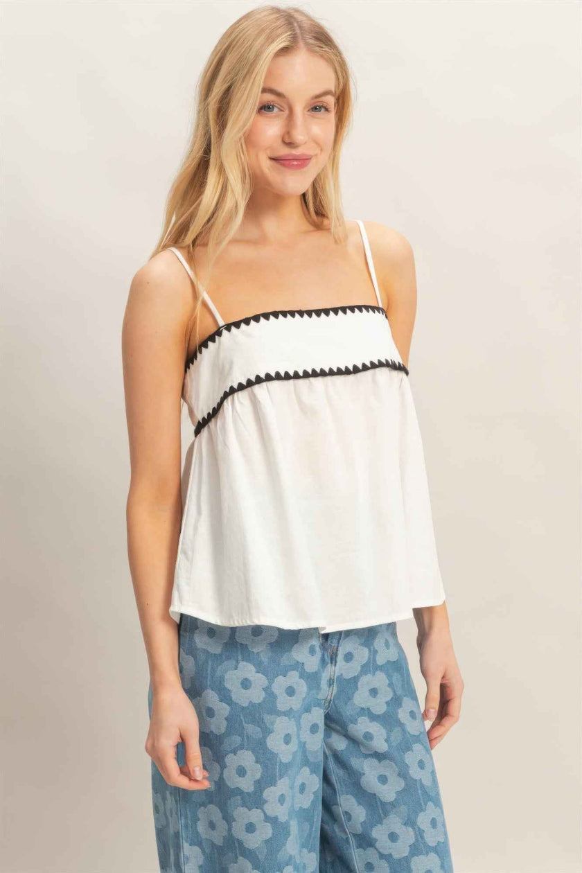 Sleeveless Babydoll Top