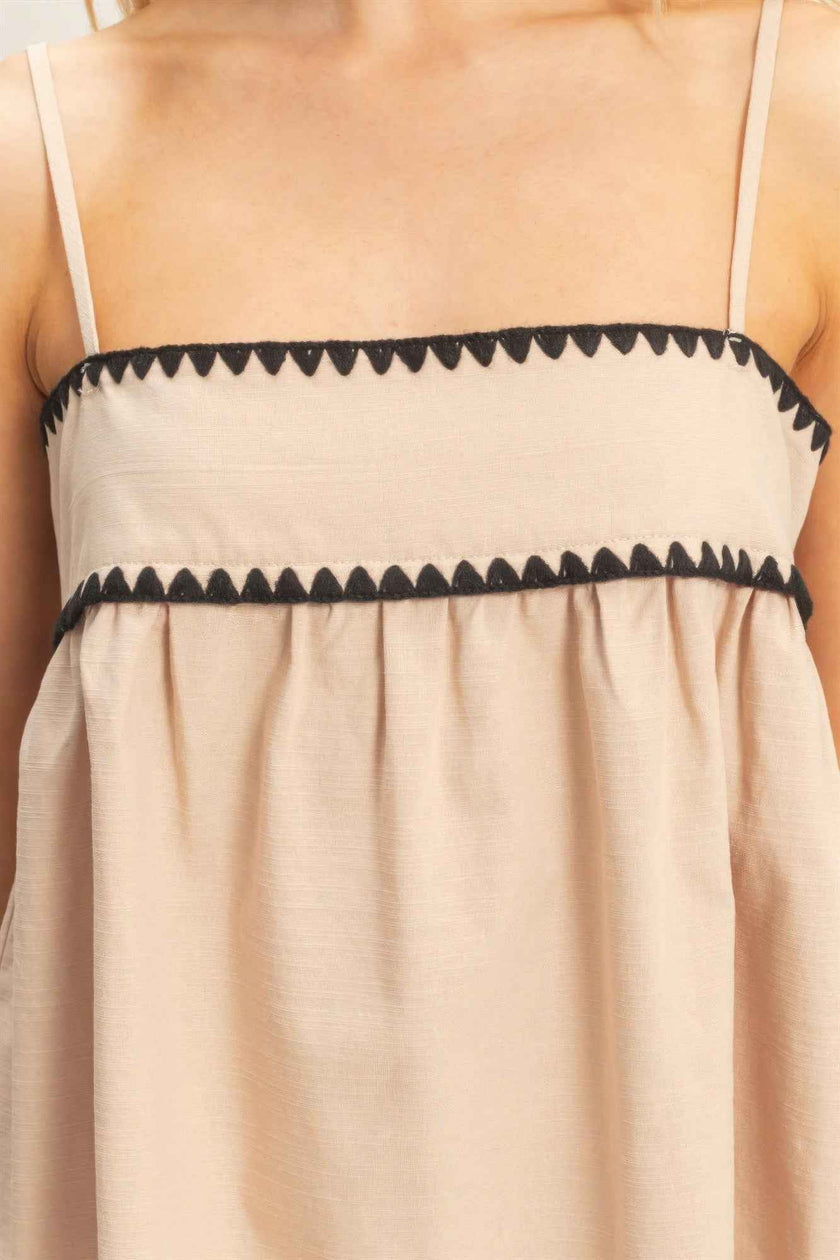 Sleeveless Babydoll Top