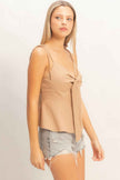 Tie Front Spaghetti Strap Top