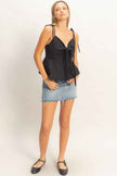 Tie Front Spaghetti Strap Top