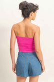 Ruched Bandeau Top