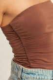 Ruched Bandeau Top