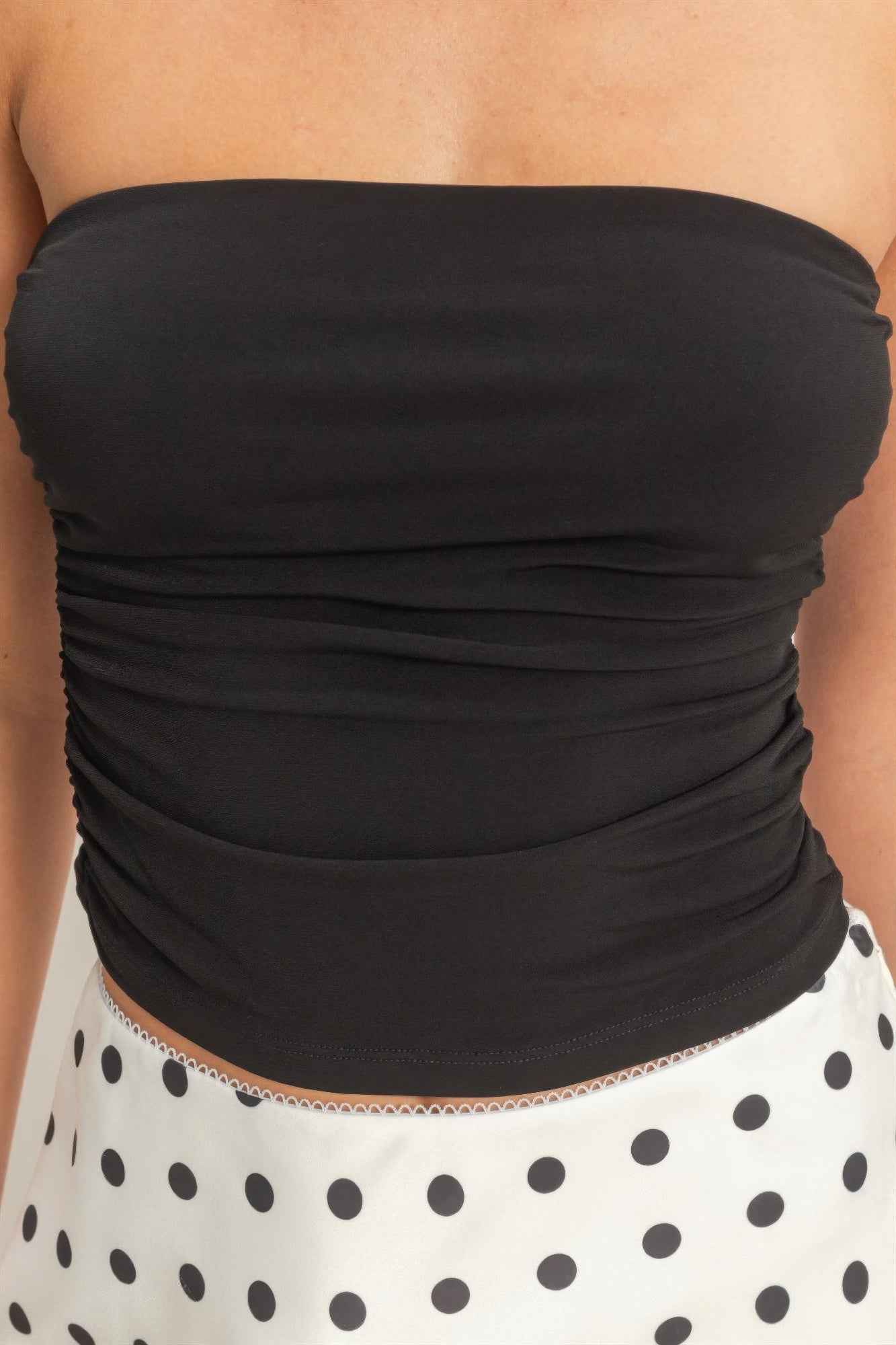 Ruched Bandeau Top