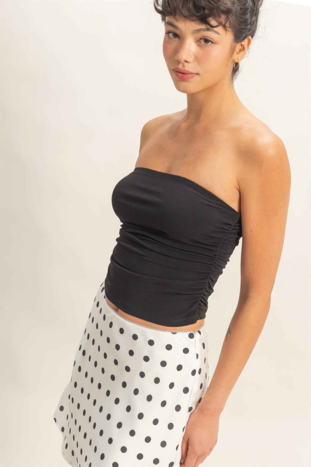 Ruched Bandeau Top