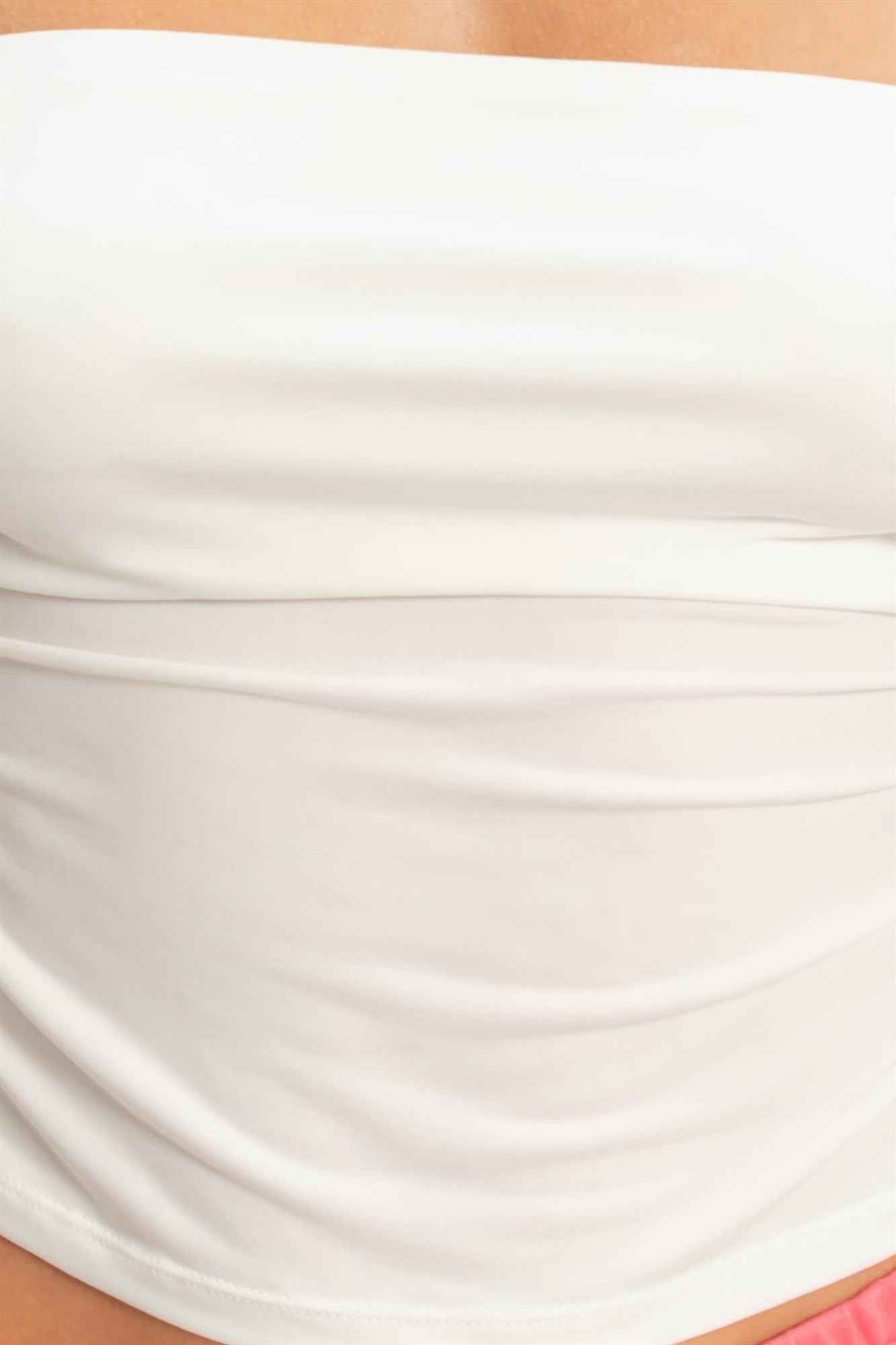 Ruched Bandeau Top