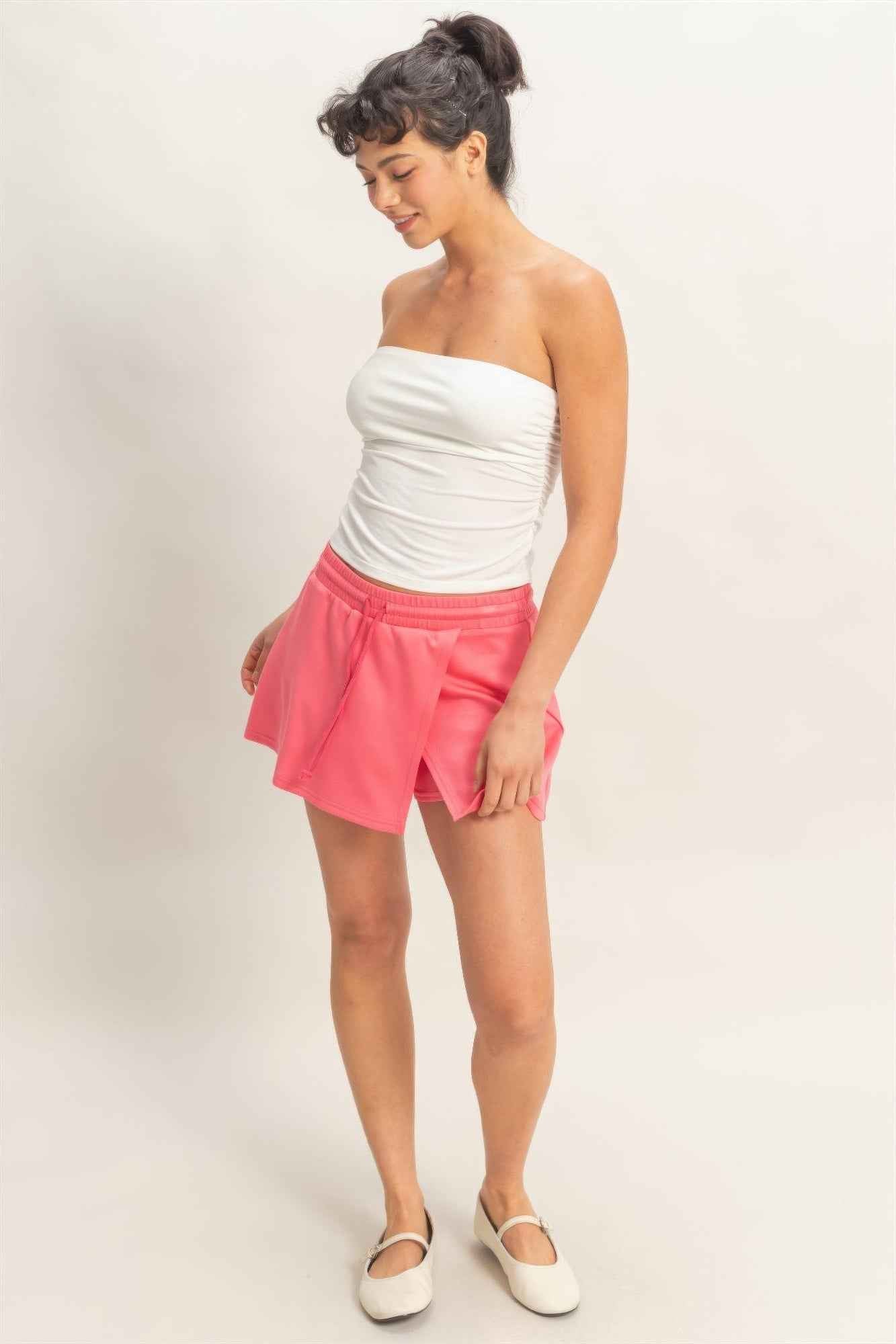Ruched Bandeau Top