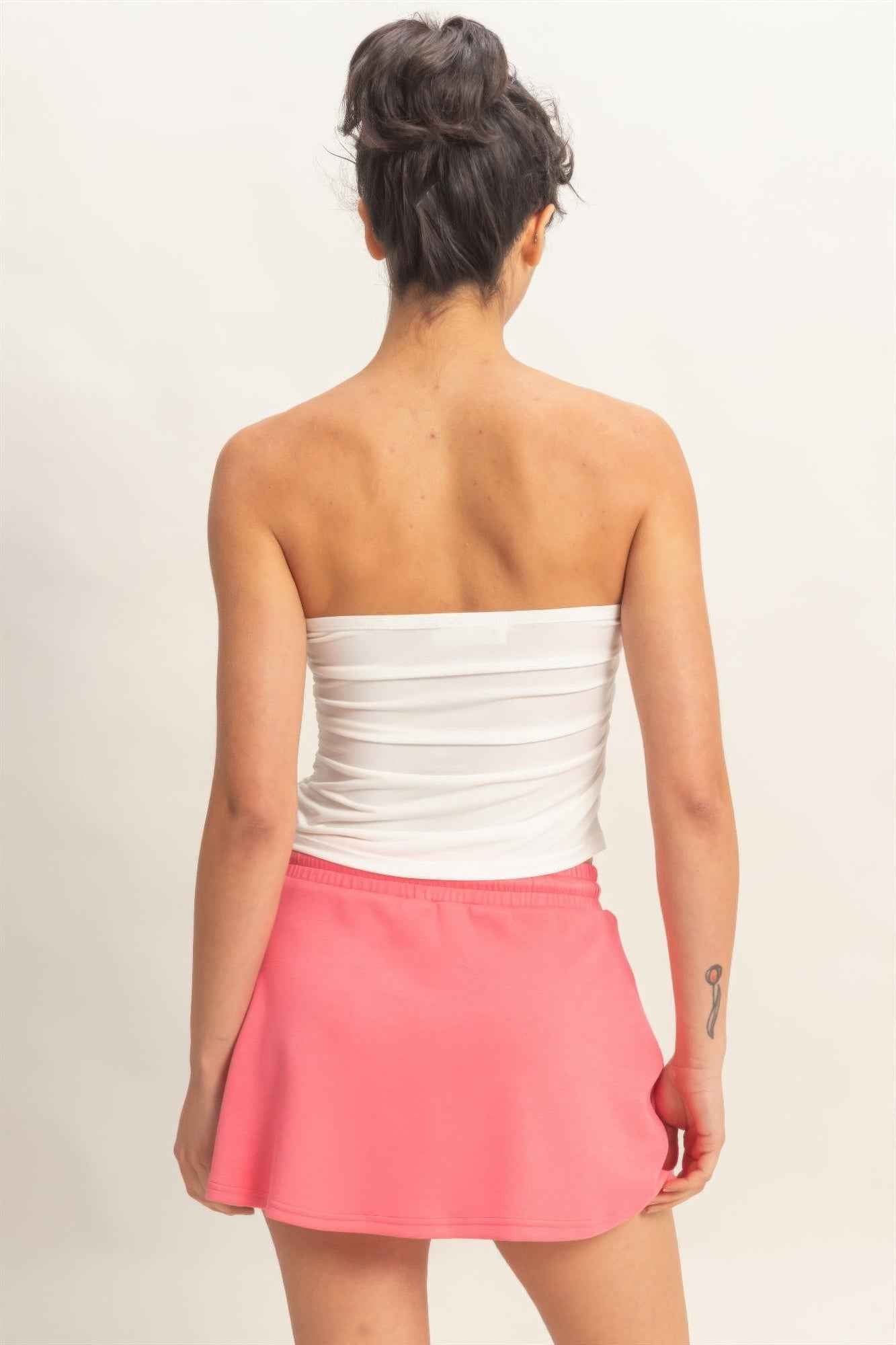 Ruched Bandeau Top