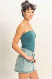 Ruched Bandeau Top