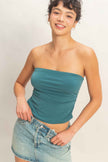 Ruched Bandeau Top