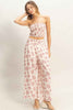 Smocked Tube Top & Wide-leg Pants Set