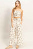 Smocked Tube Top & Wide-leg Pants Set