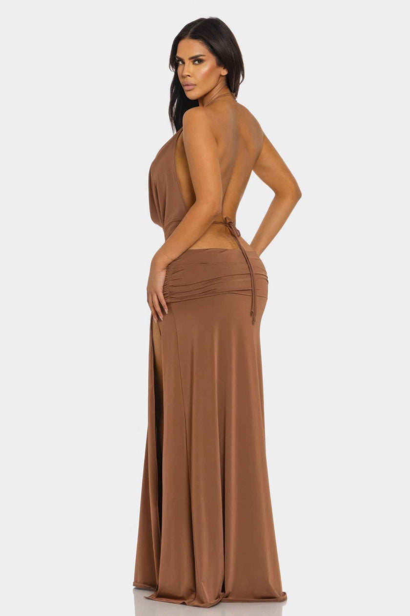 Eclipse Drape Maxi Gown