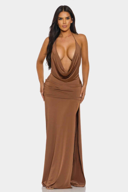Eclipse Drape Maxi Gown