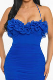 Passion Bloom Ruched Dress