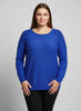 Sequin Shoulder Knit Tunic Top