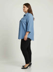 Sand Utility Button Front Shirt Tunic