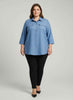 Sand Utility Button Front Shirt Tunic
