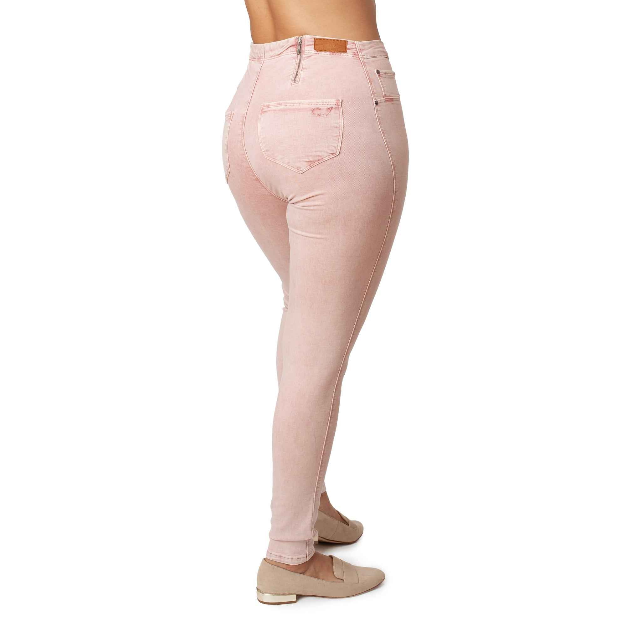 Dusty Pink Jeans Basic Signature Style