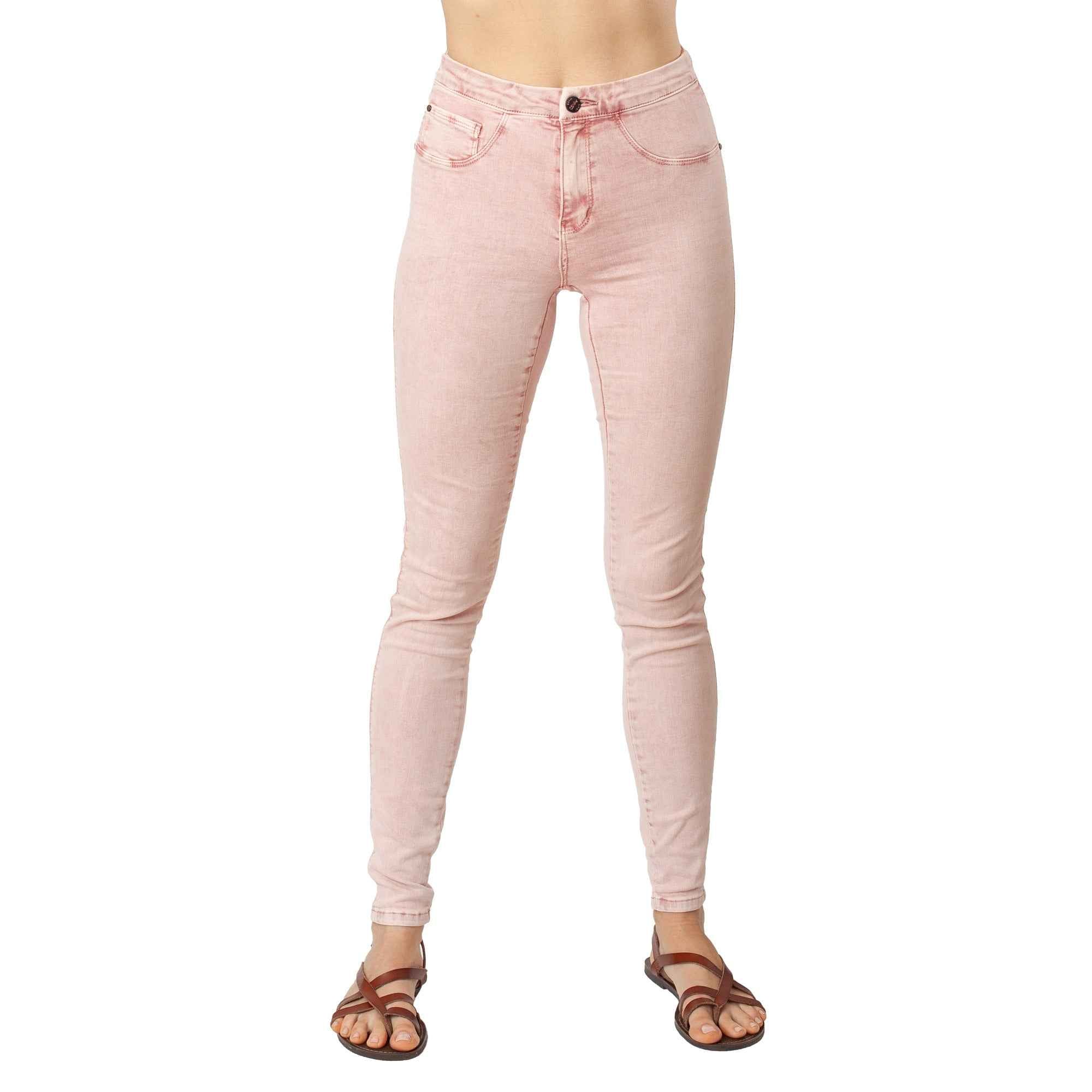 Dusty Pink Jeans Basic Signature Style