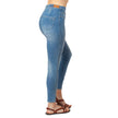 Light Wash Blue Ankle Length Jeans Basic Signature Style